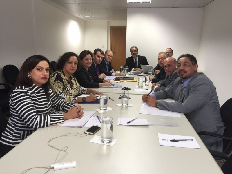 Reunião no Conselho Nacional de Justiça. Foto: Divulgação TJES.