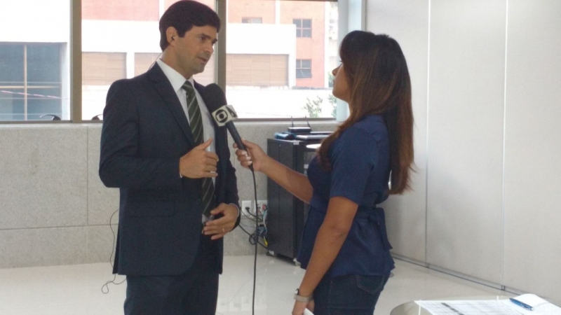 Leonardo Nunes Marques em entrevista ao Bom Dia ES, da TV Gazeta.