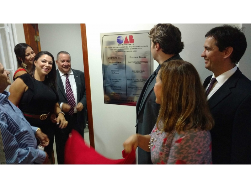 Inauguração da nova sede de Barra de São Francisco. Foto: Divulgação.