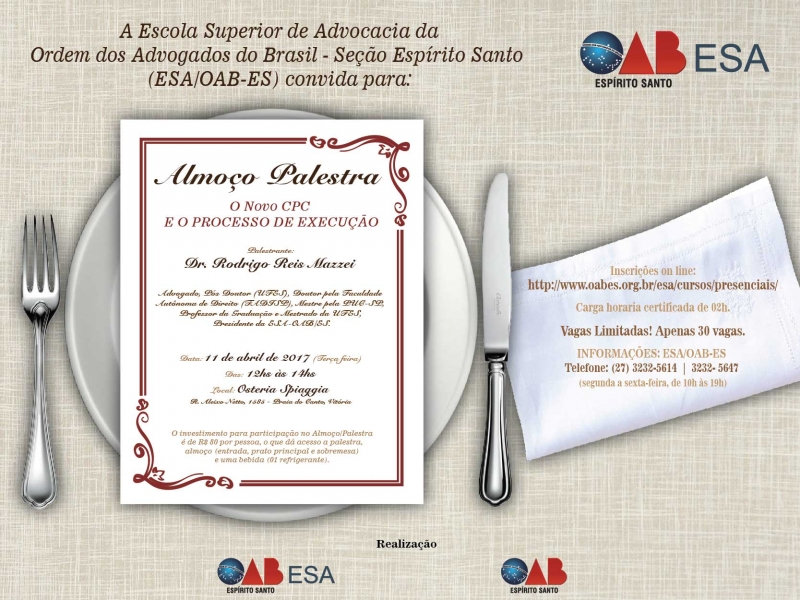 As inscrições devem ser feitas pelo site da ESA. Foto: Divulgação.