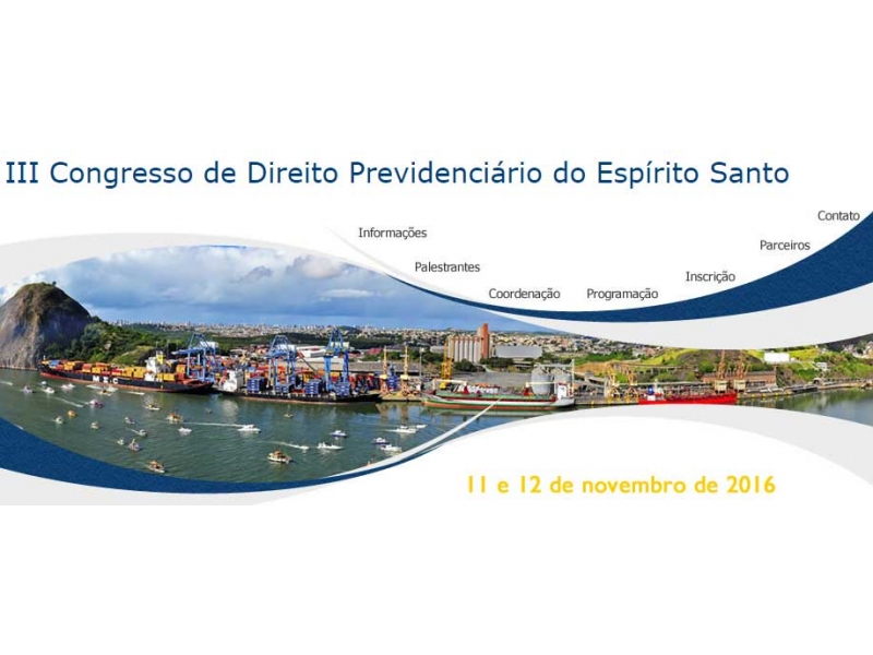 III Congresso de Direito Previdenciário do Espírito Santo. Foto: Divulgação.