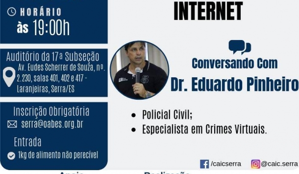 Conversando Com na Serra vai abordar crimes virtuais e o Marco Civil da Internet