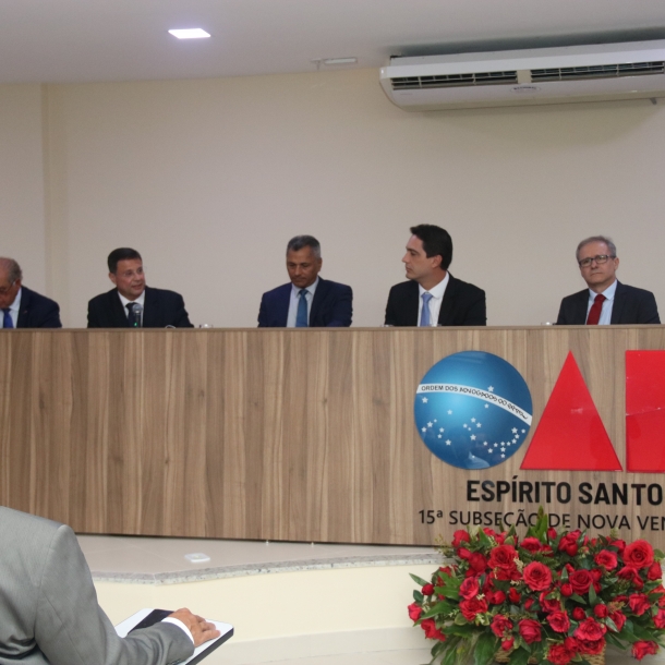 Secretário-Geral da OAB-ES e presidente da 15ª Subseção abrem Seminário sobre Direito Penal em Nova Venécia