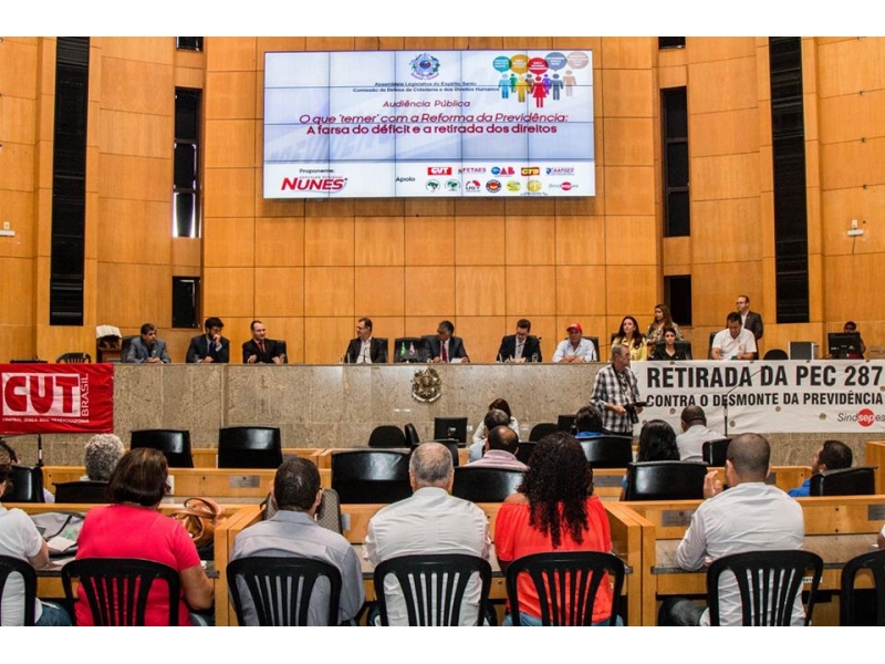 OAB-ES participou de debate sobre a reforma da previdência. Foto: Divulgação.