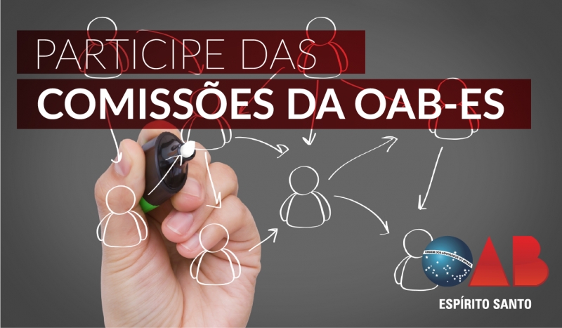 Participe das Comissões da OAB-ES. Foto: Divulgação.