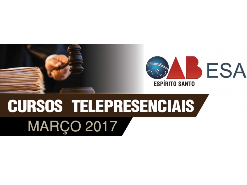Participe dos cursos da ESA/OAB-ES. Foto: Divulgação.