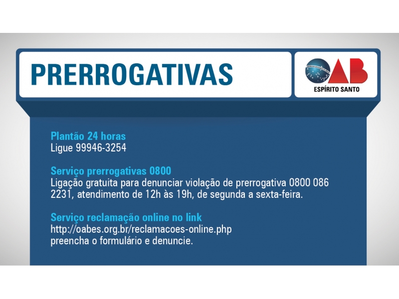 Prerrogativas OAB-ES