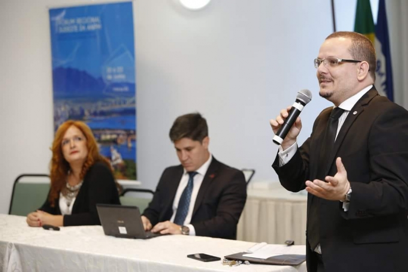 Ricardo Machado falou sobre a importância do procurador municipal para a defesa da legalidade nos municípios durante o I Fórum Regional Sudeste da Associação Nacional dos Procuradores Municipais