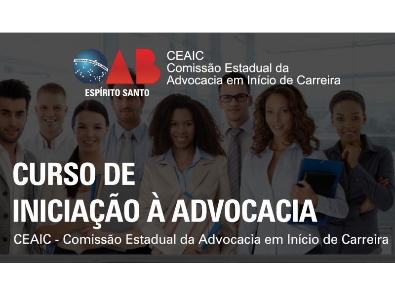 Inscrições abertas para Curso de Iniciação á Advocacia em Vitória, Cariacica e Castelo. Foto: Divulgação.