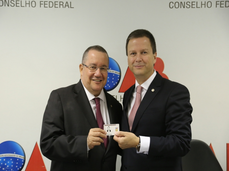 Posse do presidente Homero Mafra com Cláudio Lamachia no Conselho Federal