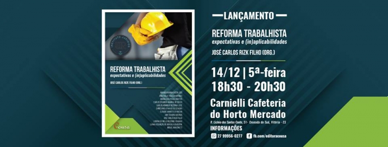 Lançamento será na próxima quinta-feira (14), em Vitória.