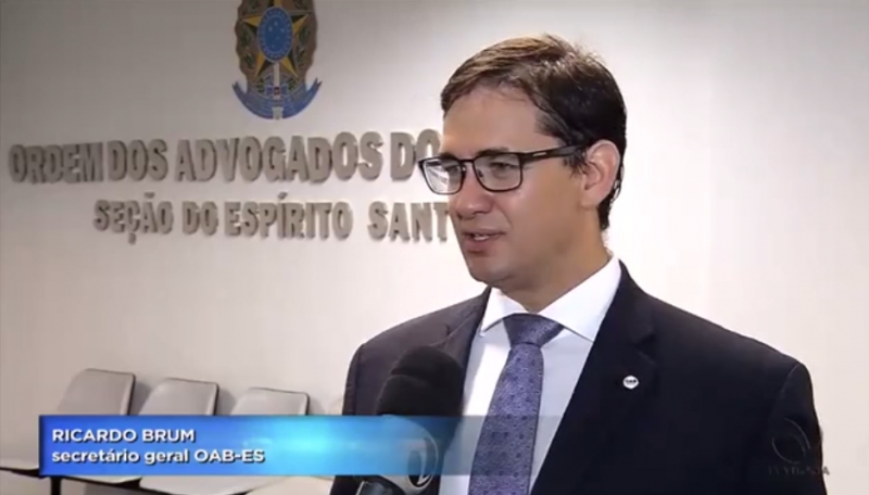 Ricardo Brum é secretário-geral da OAB-ES. Foto: Divulgação.