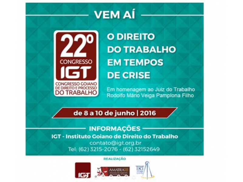 Congresso será em Goiânia. Foto: Divulgação.