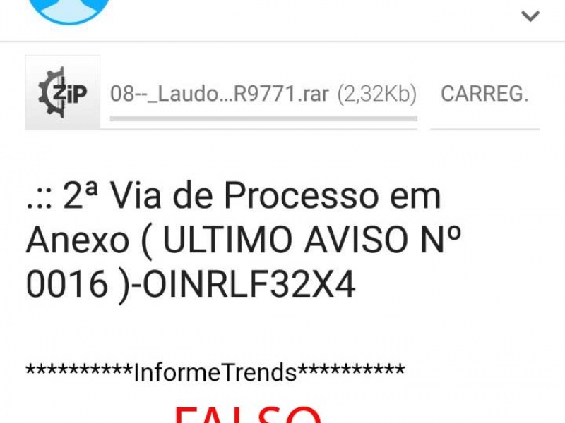 OAB-ES não envia este tipo de e-mail. Foto; Divulgação.