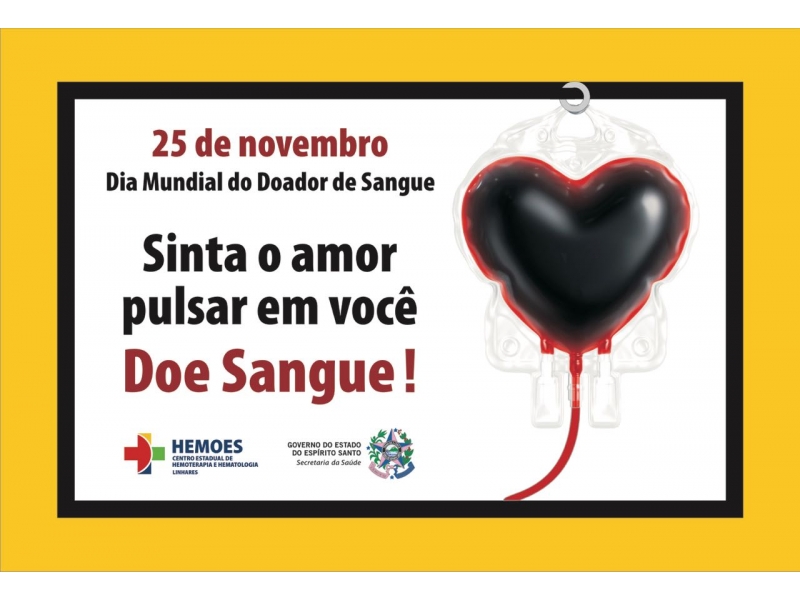 Participe das campanhas de doação de sangue. Foto: Divulgação.